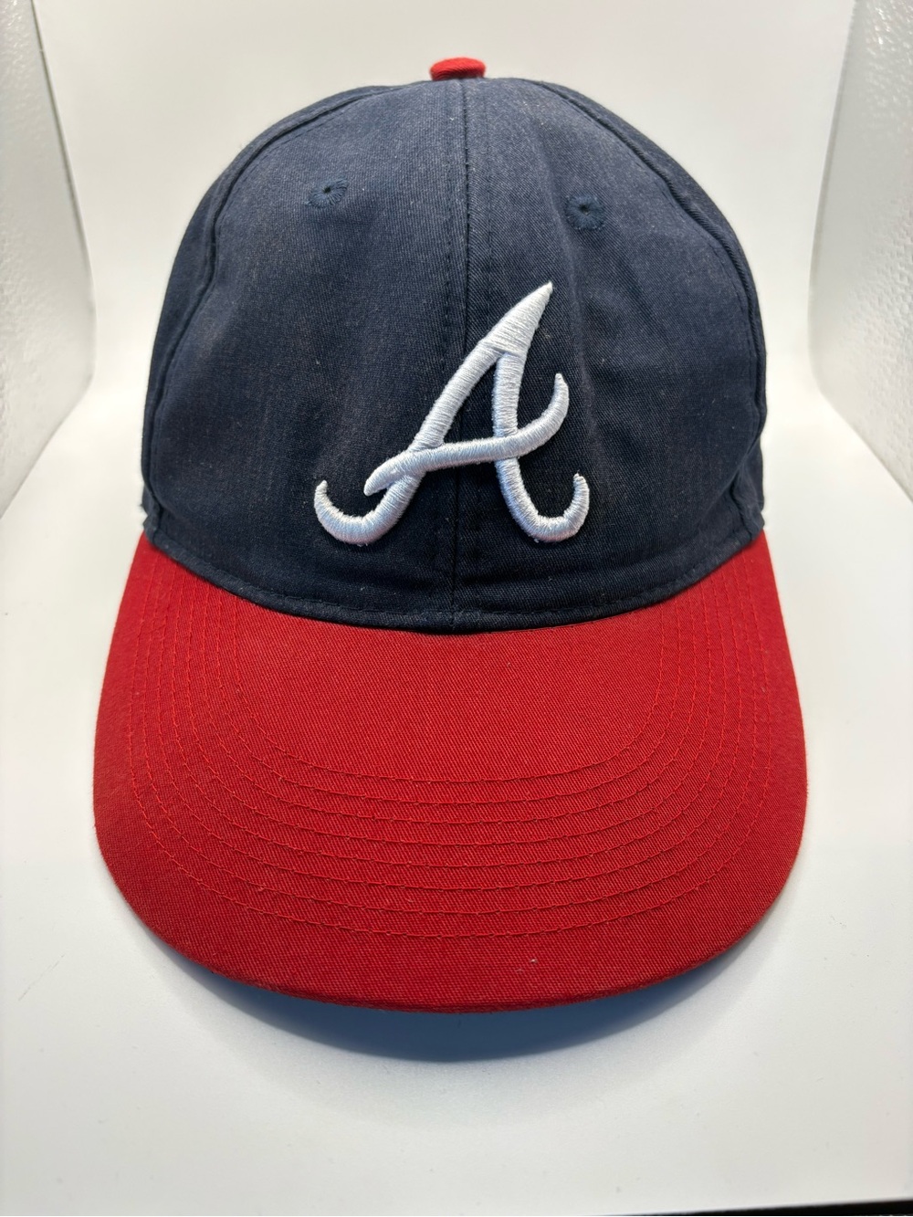 Atlanta Braves Navy Red Adjustable MLB Baseball Hat